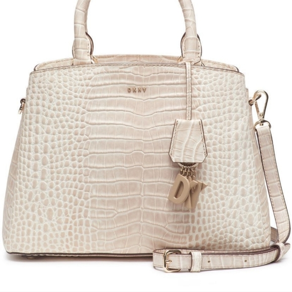 Dkny Sand Gold Paige Satchel ISO - Picture 1 of 2